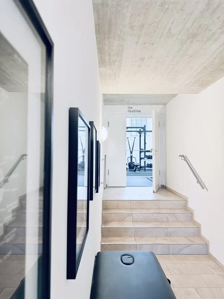 Flur zum Trainingsbereich des Training House